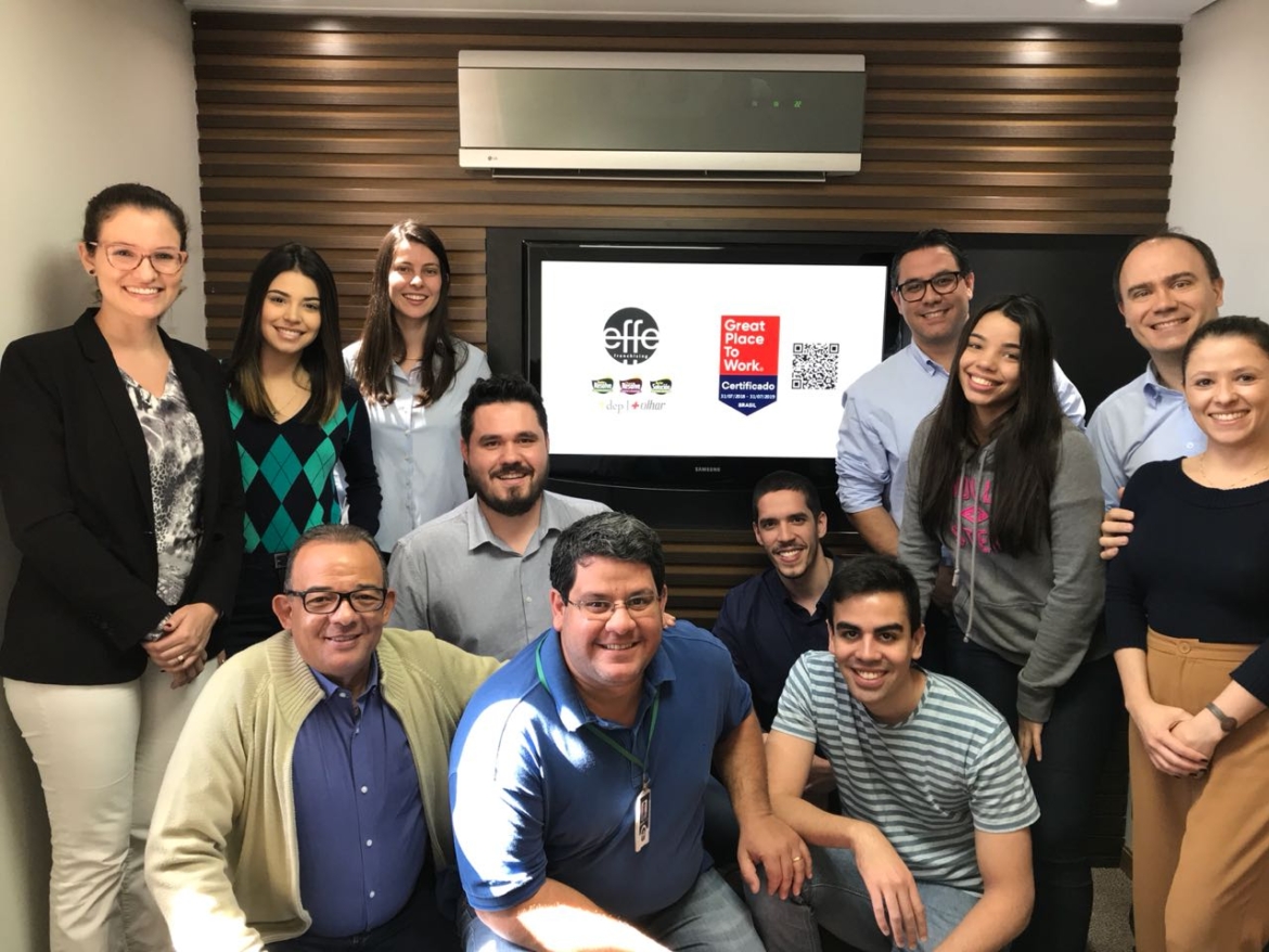 Grupo EFFE Franchising recebe título Great Place to Work
